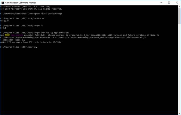 Install AppCenter CLI Install AppCenter CLI