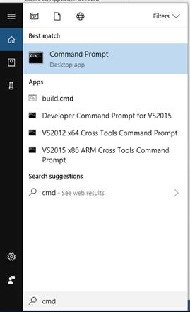 Run cmd as administrator Run cmd as administrator
