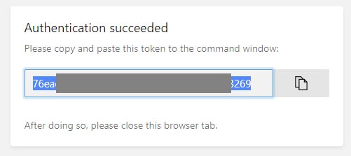 Generated login token Generated login token