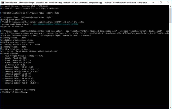 Running test Running test